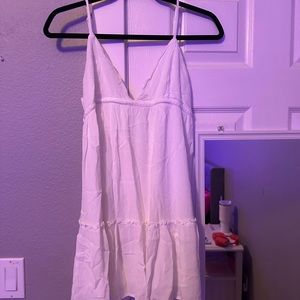 White flowy dress